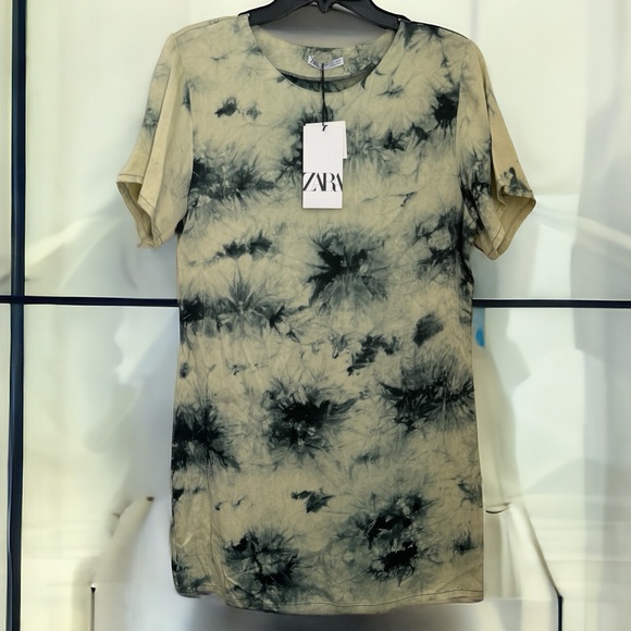 NWT ZARA BATIK TIE DYE TUNIC, TOP OR MINI DRESS. CASUAL AND VERSATILE. - Picture 10 of 10